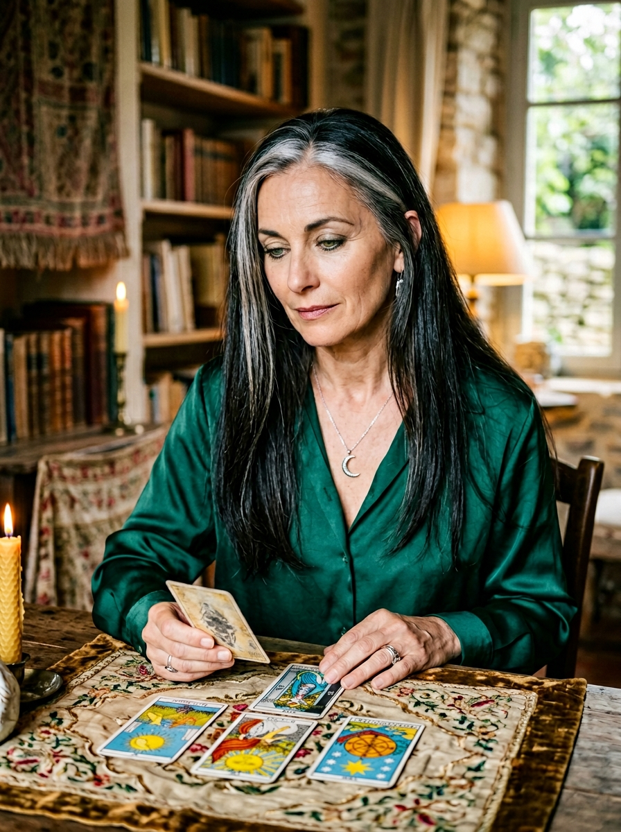 Mélanie Rousseau en consultation tarot à Montpellier